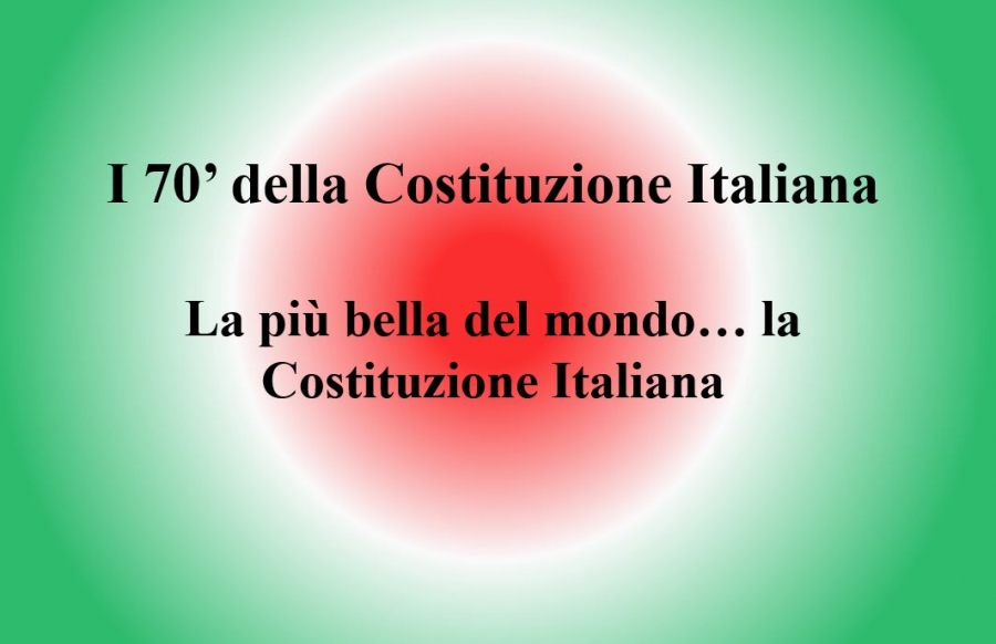 I 70 anni della Costituzione Italiana